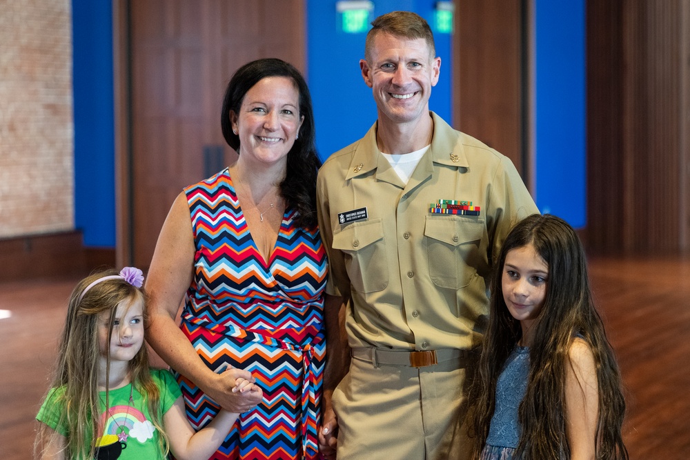 New Navy Band Sailors Pinned during Promotion Ceremony