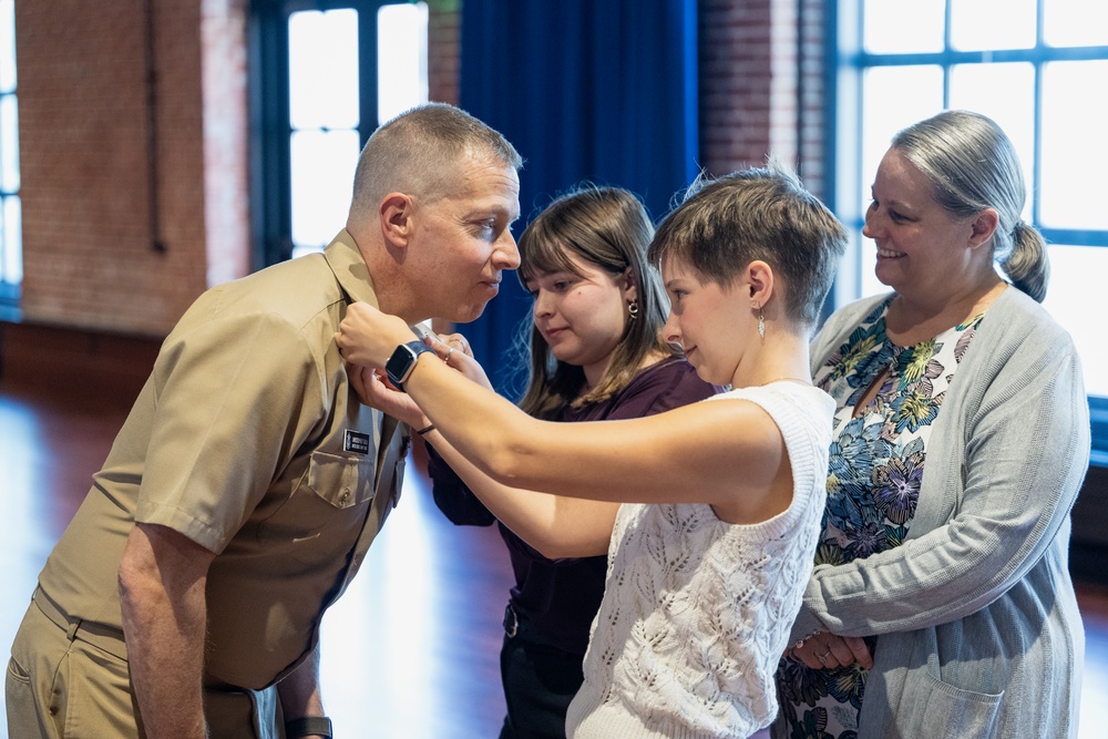 New Navy Band Sailors Pinned during Promotion Ceremony