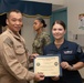 USS John C. Sennis Supply Awards at Quarters