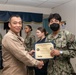 USS John C. Sennis Supply Awards at Quarters