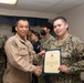 USS John C. Sennis Supply Awards at Quarters