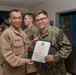 USS John C. Sennis Supply Awards at Quarters