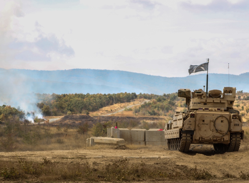 1st ABCT, 1st Infantry Division M2A3 Bradley Gunnery at Novo Selo Training Area