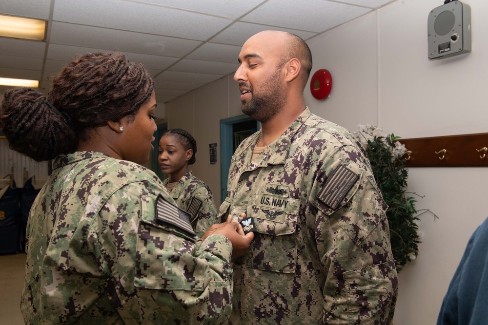 USS John C. Sennis Supply Awards at Quarters