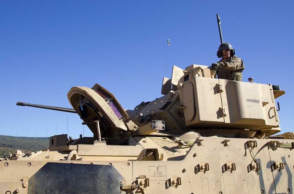 1st ABCT, 1st Infantry Division, M2A3 Bradley Gunnery at Novo Selo Training Area