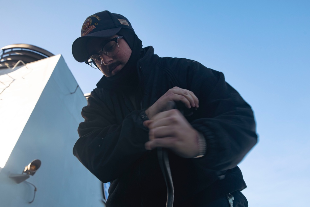 USS Winston S. Churchill Conducts Daily Operations