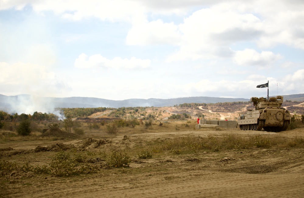1st ABCT, 1st Infantry Division, M2A3 Bradley Gunnery at Novo Selo Training Area