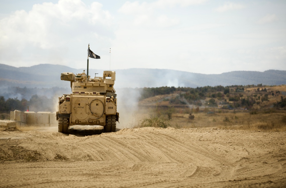 1st ABCT, 1st Infantry Division, M2A3 Bradley Gunnery at Novo Selo Training Area