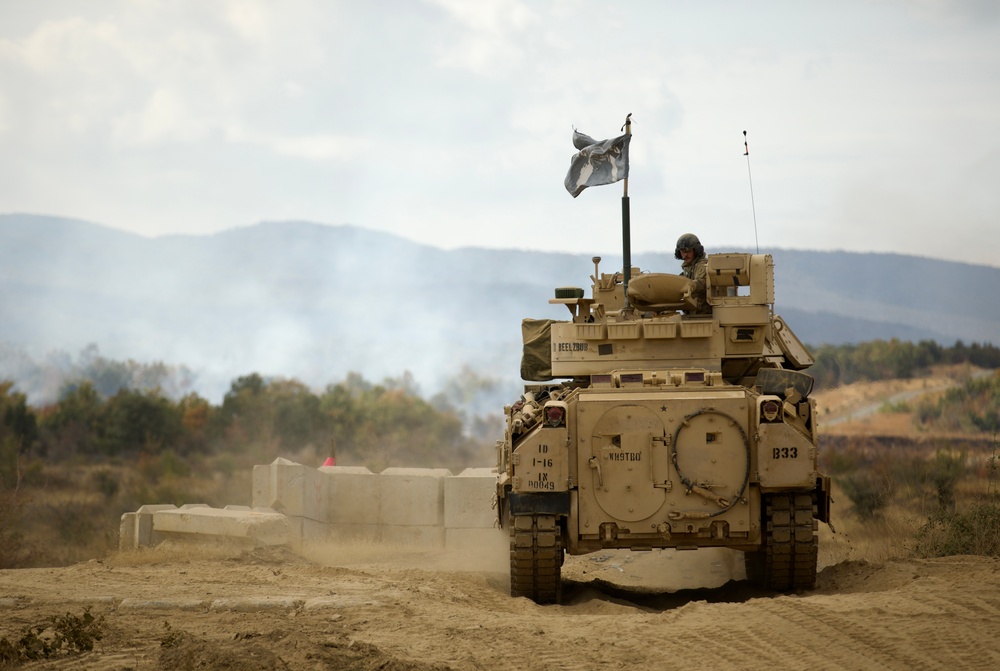 1st ABCT, 1st Infantry Division, M2A3 Bradley Gunnery at Novo Selo Training Area