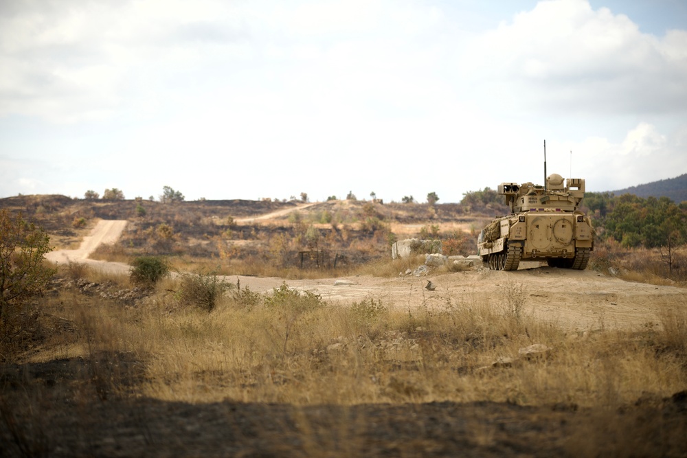 1st ABCT, 1st Infantry Division, M2A3 Bradley Gunnery at Novo Selo Training Area