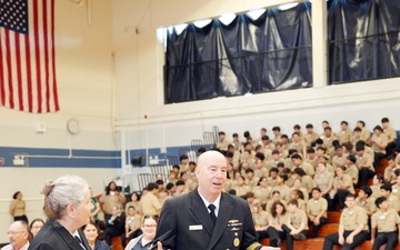 Admiral Houston Brings Rickover’s Legacy to Life for Chicago Cadets