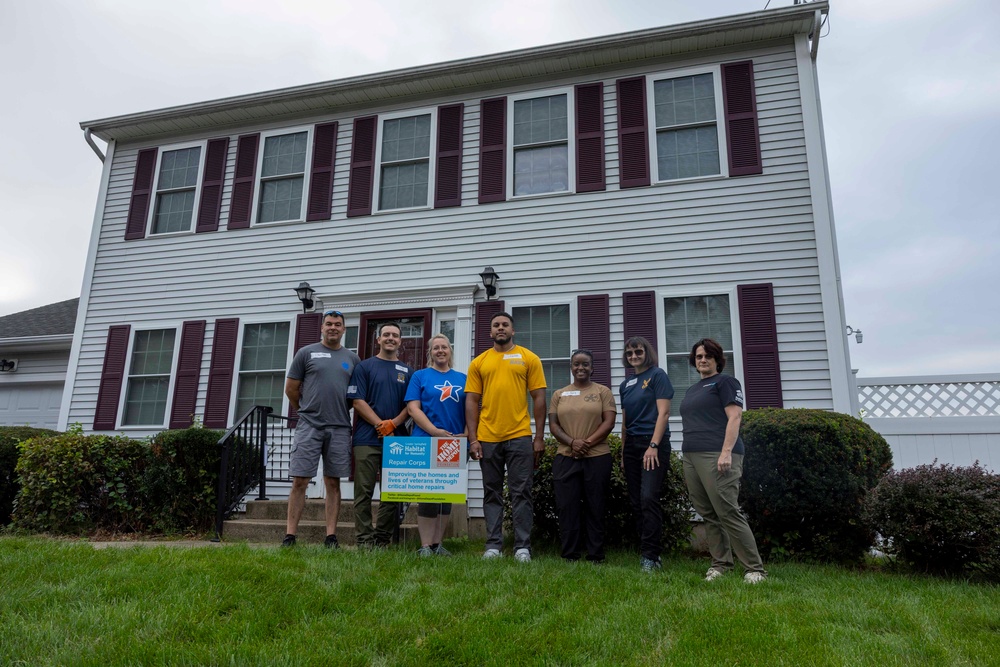 Sailors Repair a Home with Habitat for Humanity during Hartford-Springfield Navy Week