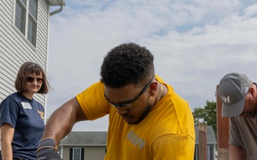 Sailors Repair Home with Habitat for Humanity during Connecticut River Valley Navy Week