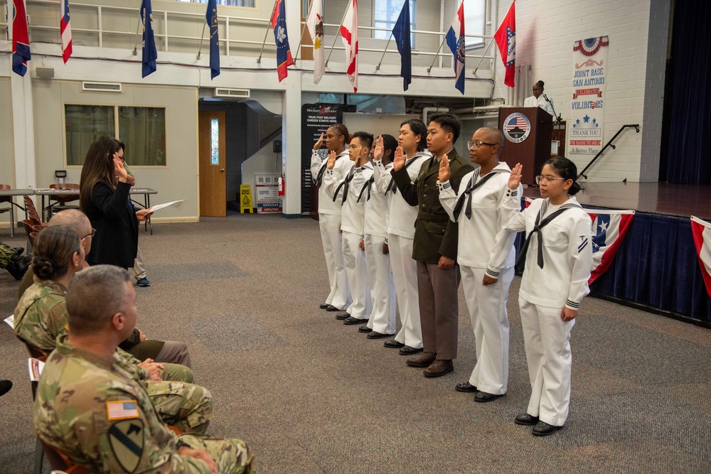 U.S. Army South Chief of Staff presides over a U.S. citizenship naturalization ceremony