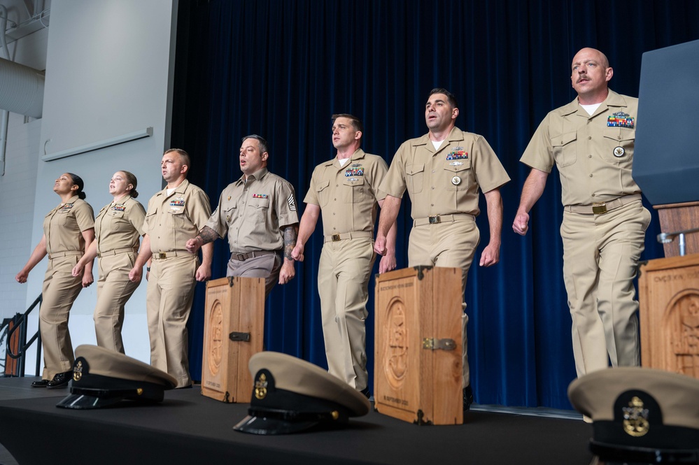 New Chief Petty Officers Pinned at Naval Support Facility Thurmont