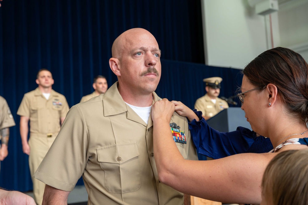 New Chief Petty Officers Pinned at Naval Support Facility Thurmont