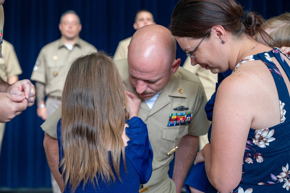 New Chief Petty Officers Pinned at Naval Support Facility Thurmont
