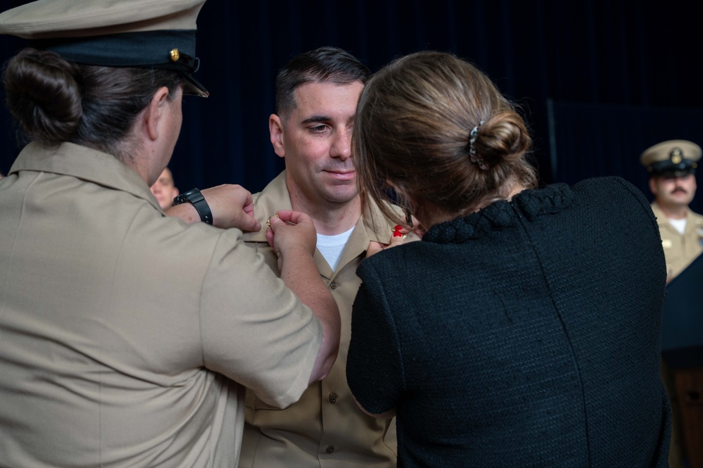 New Chief Petty Officers Pinned at Naval Support Facility Thurmont