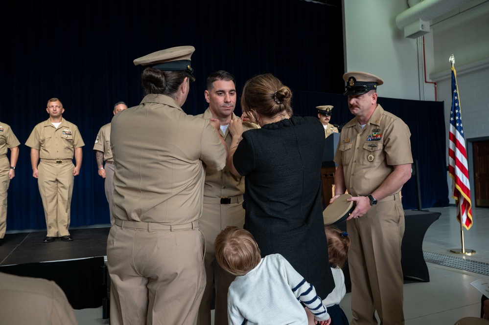 New Chief Petty Officers Pinned at Naval Support Facility Thurmont
