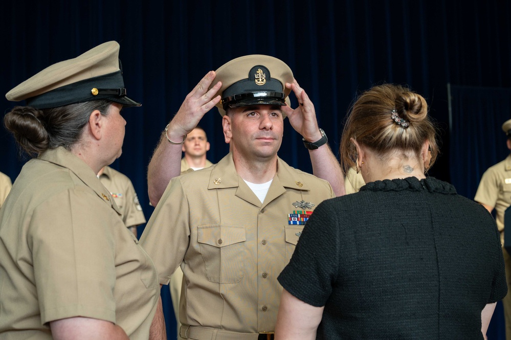 New Chief Petty Officers Pinned at Naval Support Facility Thurmont