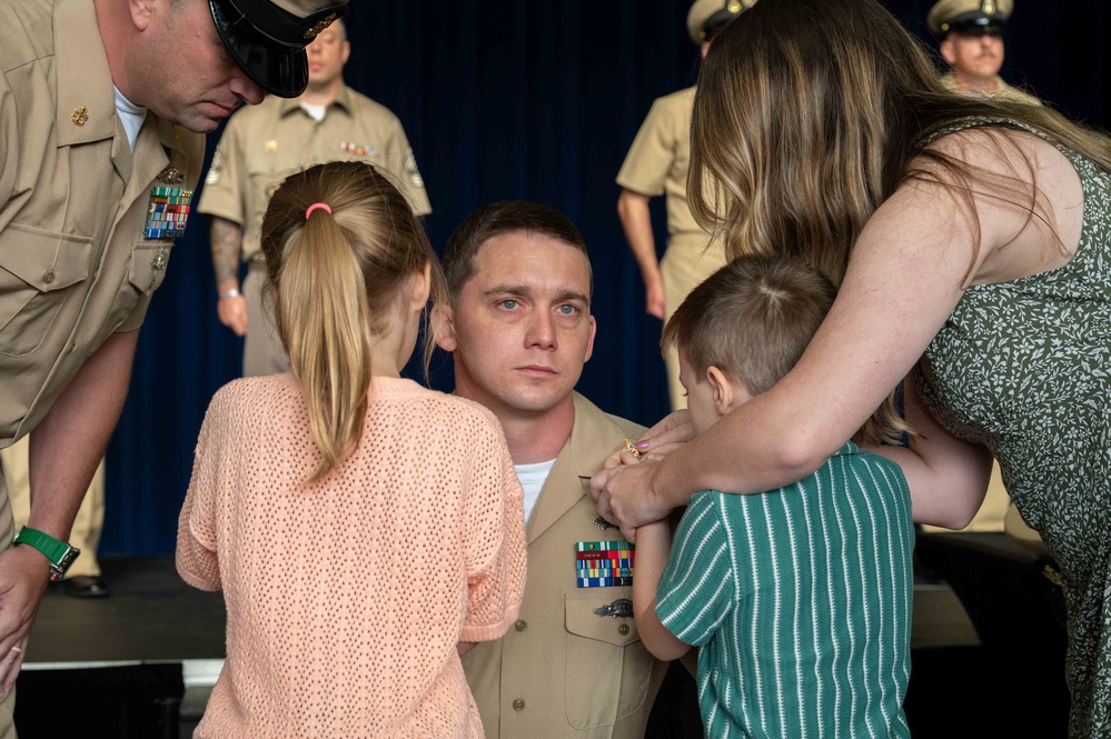 New Chief Petty Officers Pinned at Naval Support Facility Thurmont
