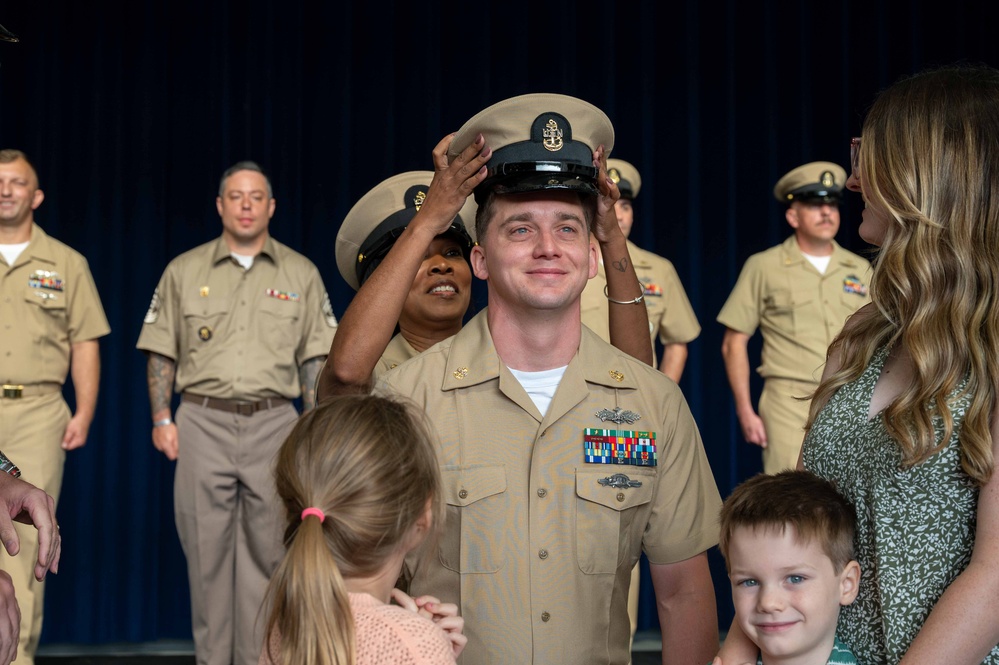 New Chief Petty Officers Pinned at Naval Support Facility Thurmont