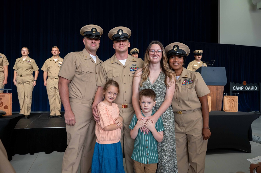 New Chief Petty Officers Pinned at Naval Support Facility Thurmont