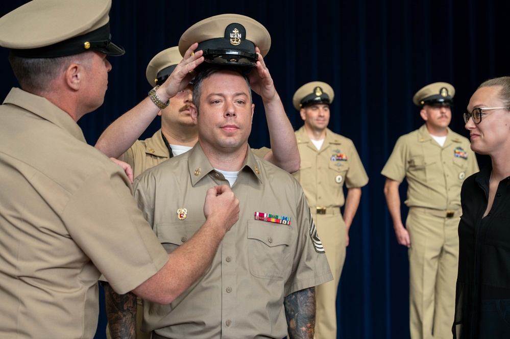 New Chief Petty Officers Pinned at Naval Support Facility Thurmont