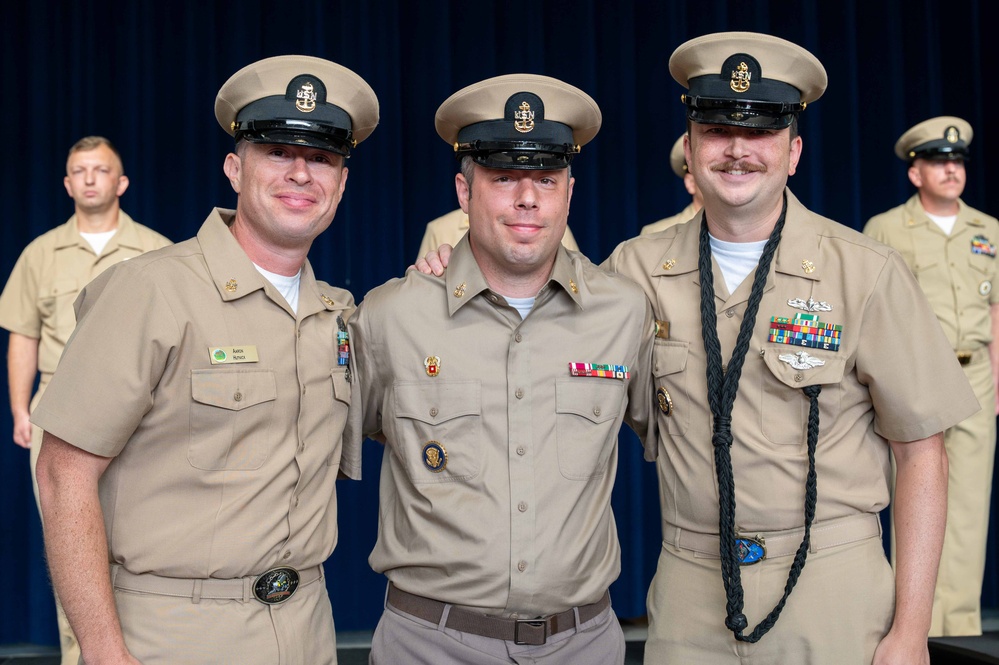 New Chief Petty Officers Pinned at Naval Support Facility Thurmont