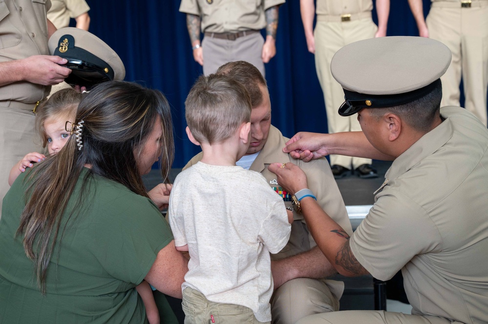 New Chief Petty Officers Pinned at Naval Support Facility Thurmont