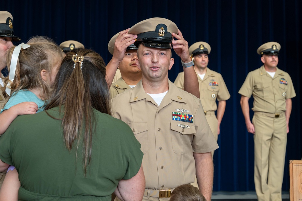 New Chief Petty Officers Pinned at Naval Support Facility Thurmont