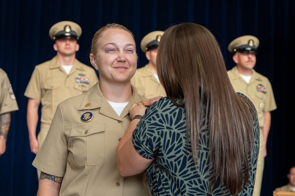 New Chief Petty Officers Pinned at Naval Support Facility Thurmont