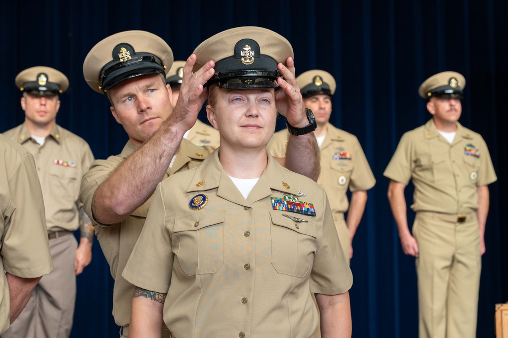 New Chief Petty Officers Pinned at Naval Support Facility Thurmont