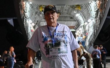 445 AW flies veterans from Wright-Patterson to D.C., back for Honor Flight Dayton
