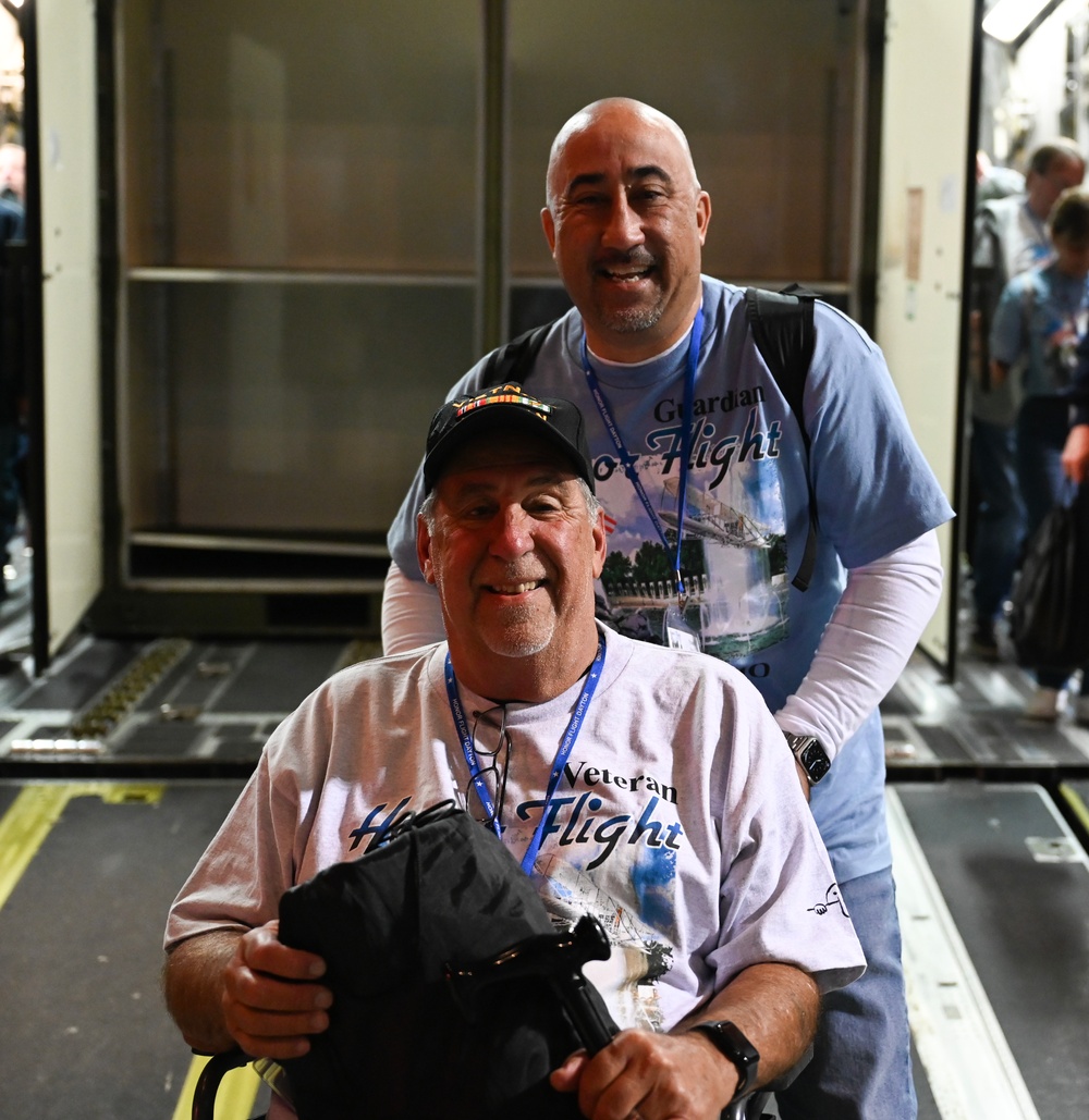 445 AW flies veterans from Wright-Patterson to D.C., back for Honor Flight Dayton