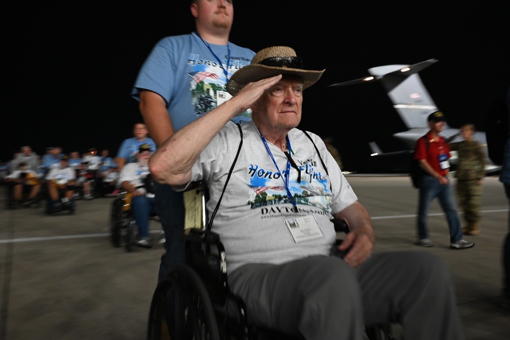 445 AW flies veterans from Wright-Patterson to D.C., back for Honor Flight Dayton