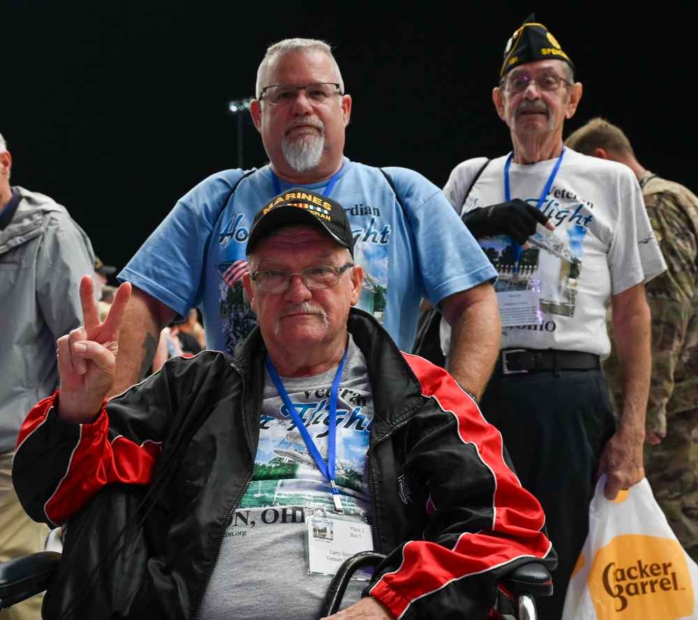 445 AW flies veterans from Wright-Patterson to D.C., back for Honor Flight Dayton