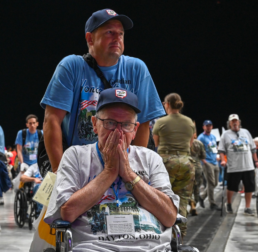 445 AW flies veterans from Wright-Patterson to D.C., back for Honor Flight Dayton