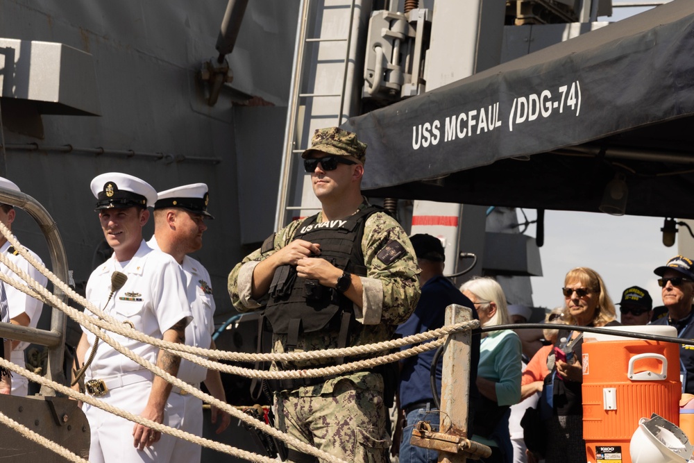 Tin Can Sailors Reunite Aboard USS Mcfaul
