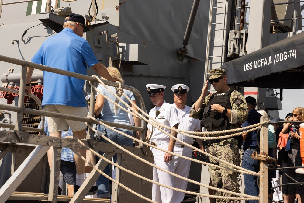 Tin Can Sailors Reunite Aboard USS Mcfaul
