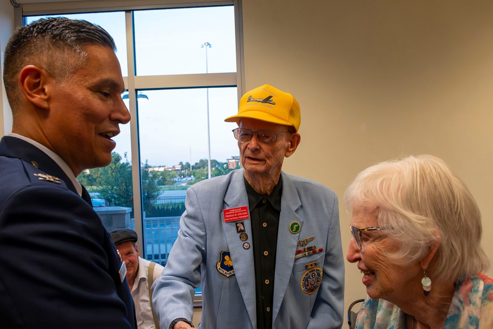 Shaking Hands with History: Col. Martinez Honors the 307th BG