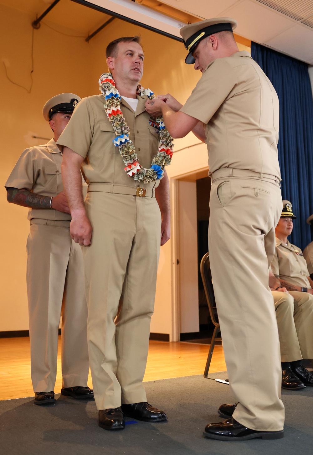 Chief Pinning on the USS Green Bay