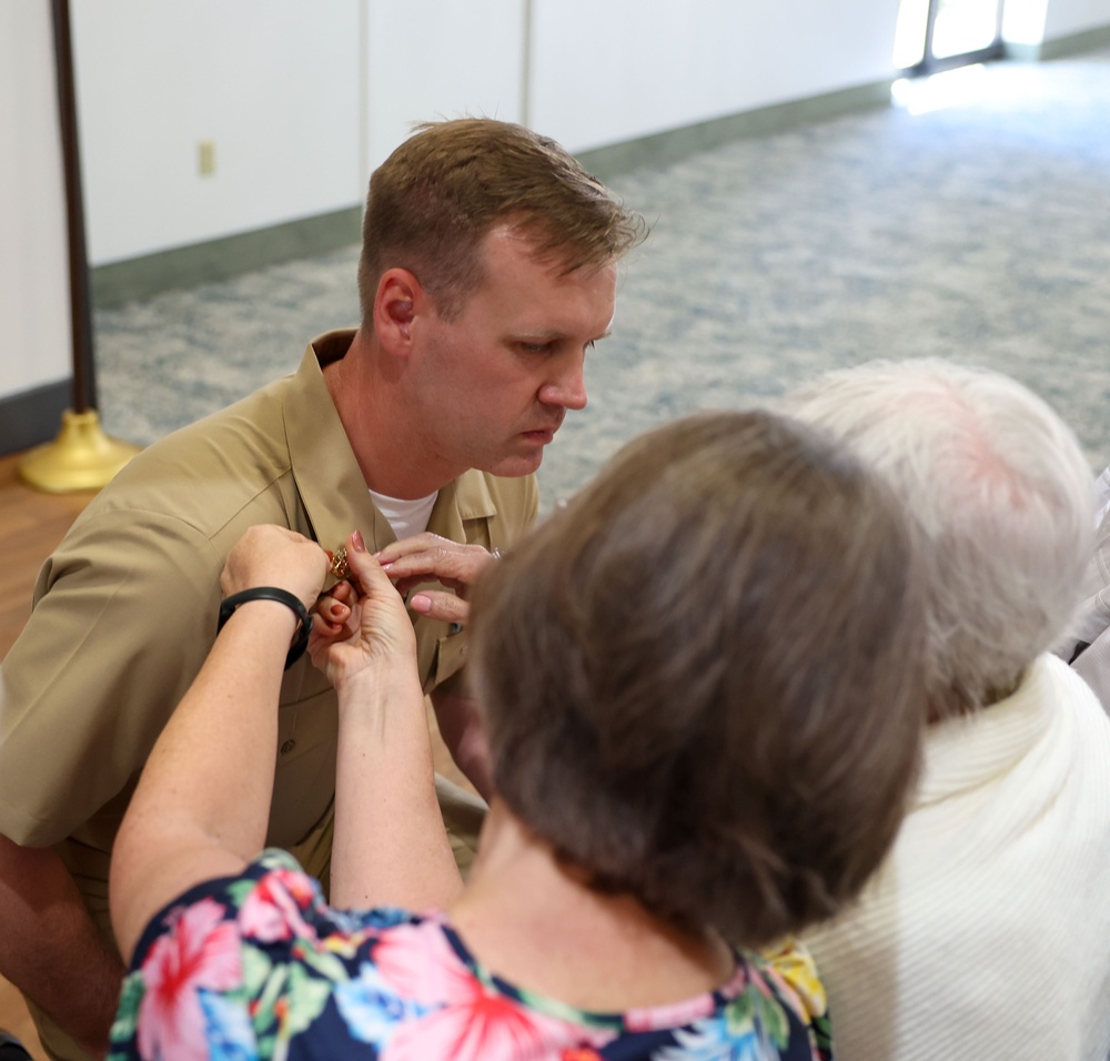 Chief Pinning on the USS Green Bay