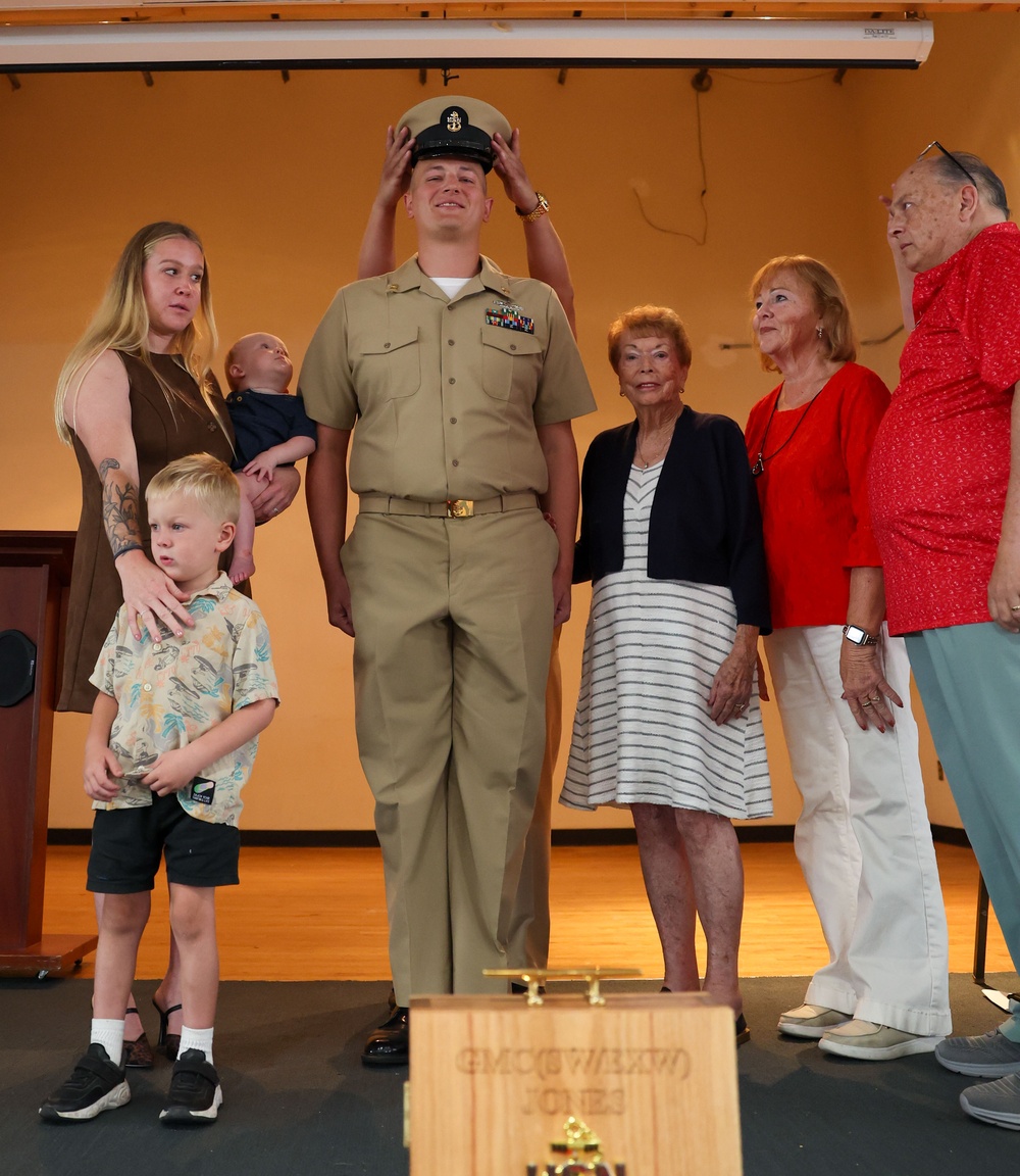 Chief Pinning on the USS Green Bay
