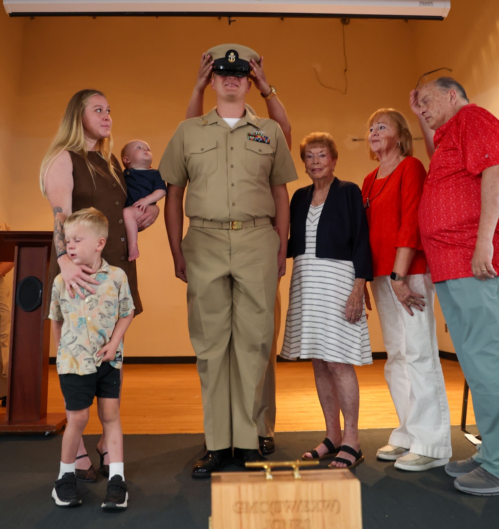 Chief Pinning on the USS Green Bay