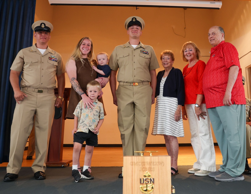 Chief Pinning on the USS Green Bay