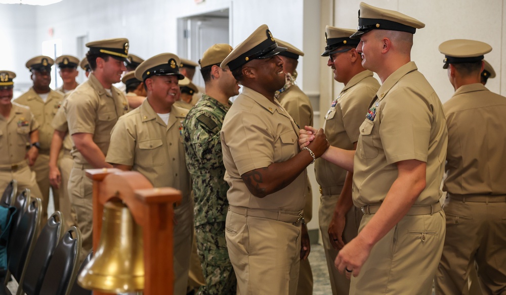 Chief Pinning on the USS Green Bay