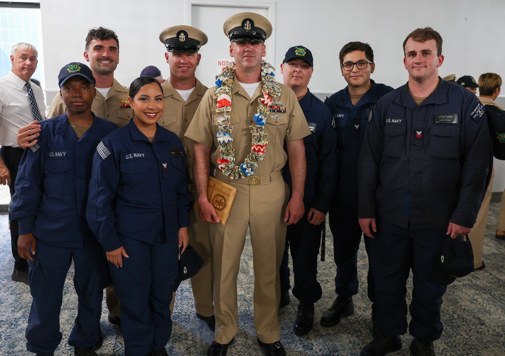 Chief Pinning on the USS Green Bay