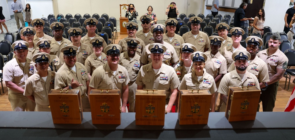 Chief Pinning on the USS Green Bay