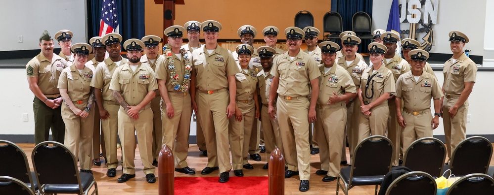Chief Pinning on the USS Green Bay